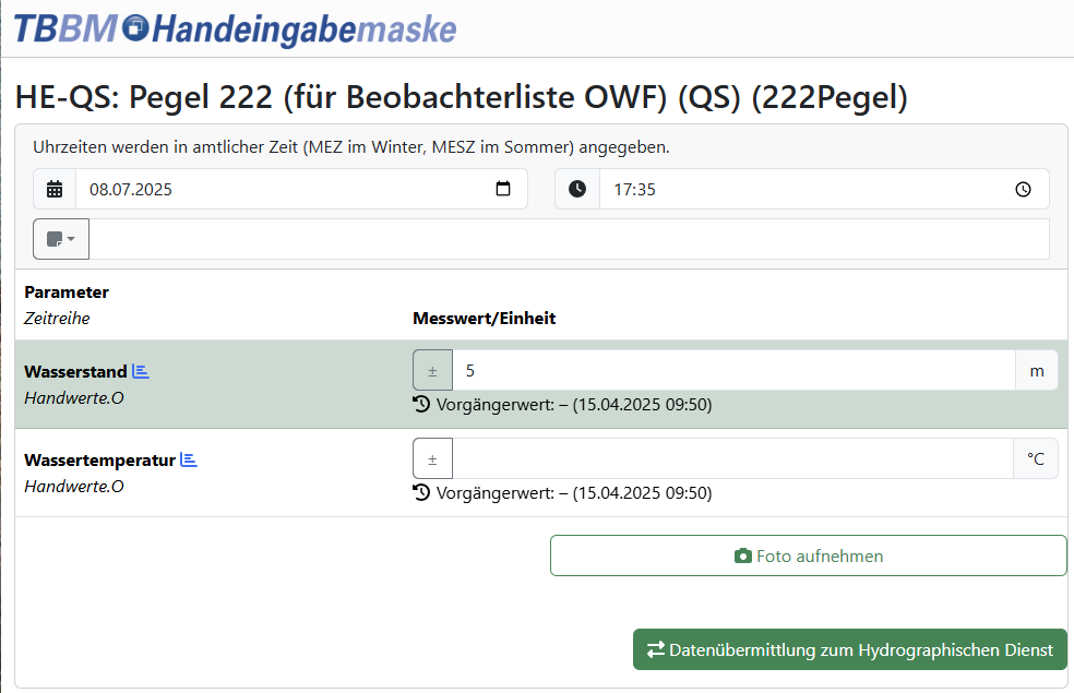 Vereinfachte Beobachterliste OWF